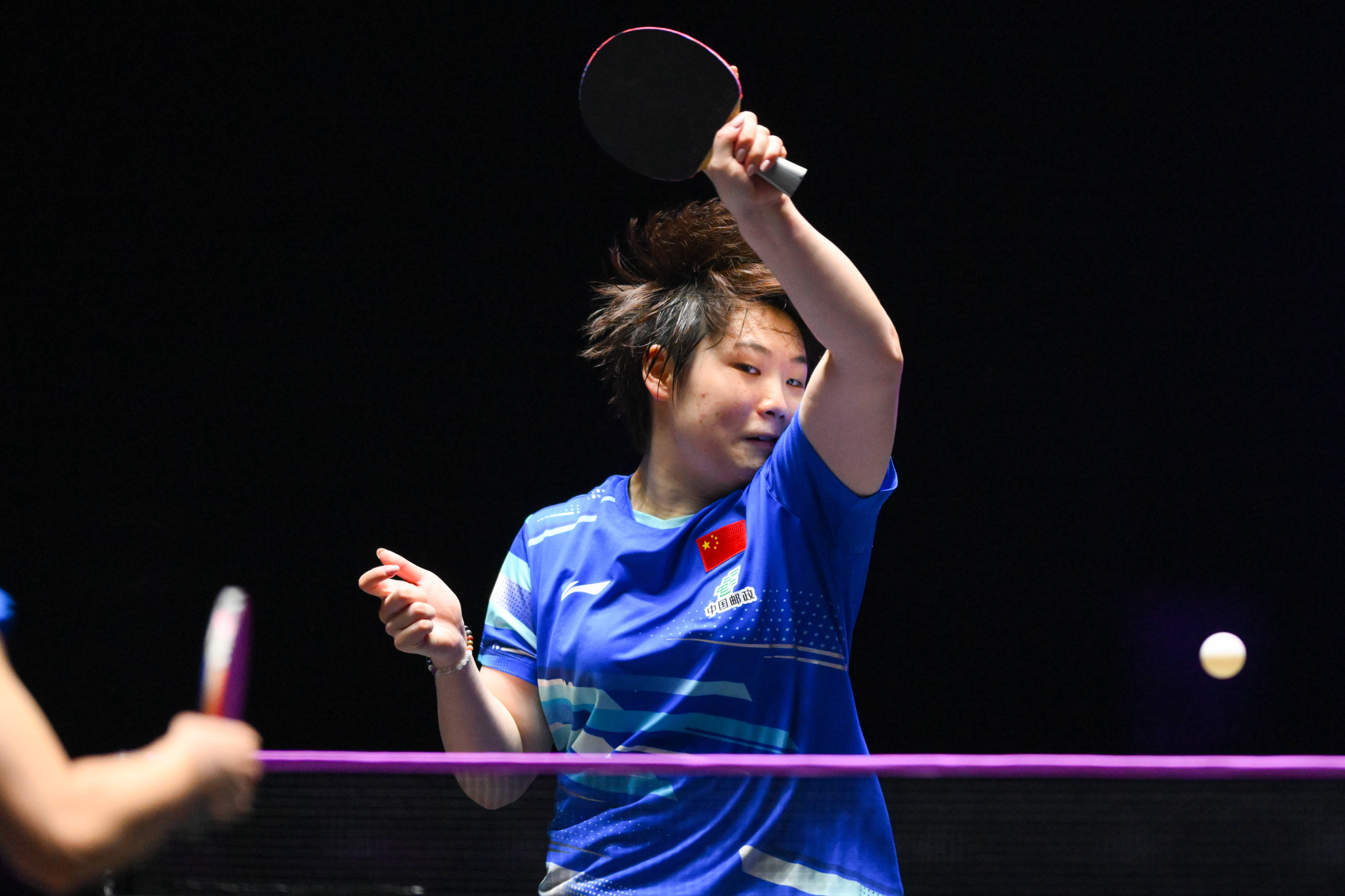 (体育)乒乓球——WTT澳门冠军赛:蒯曼晋级女单16强