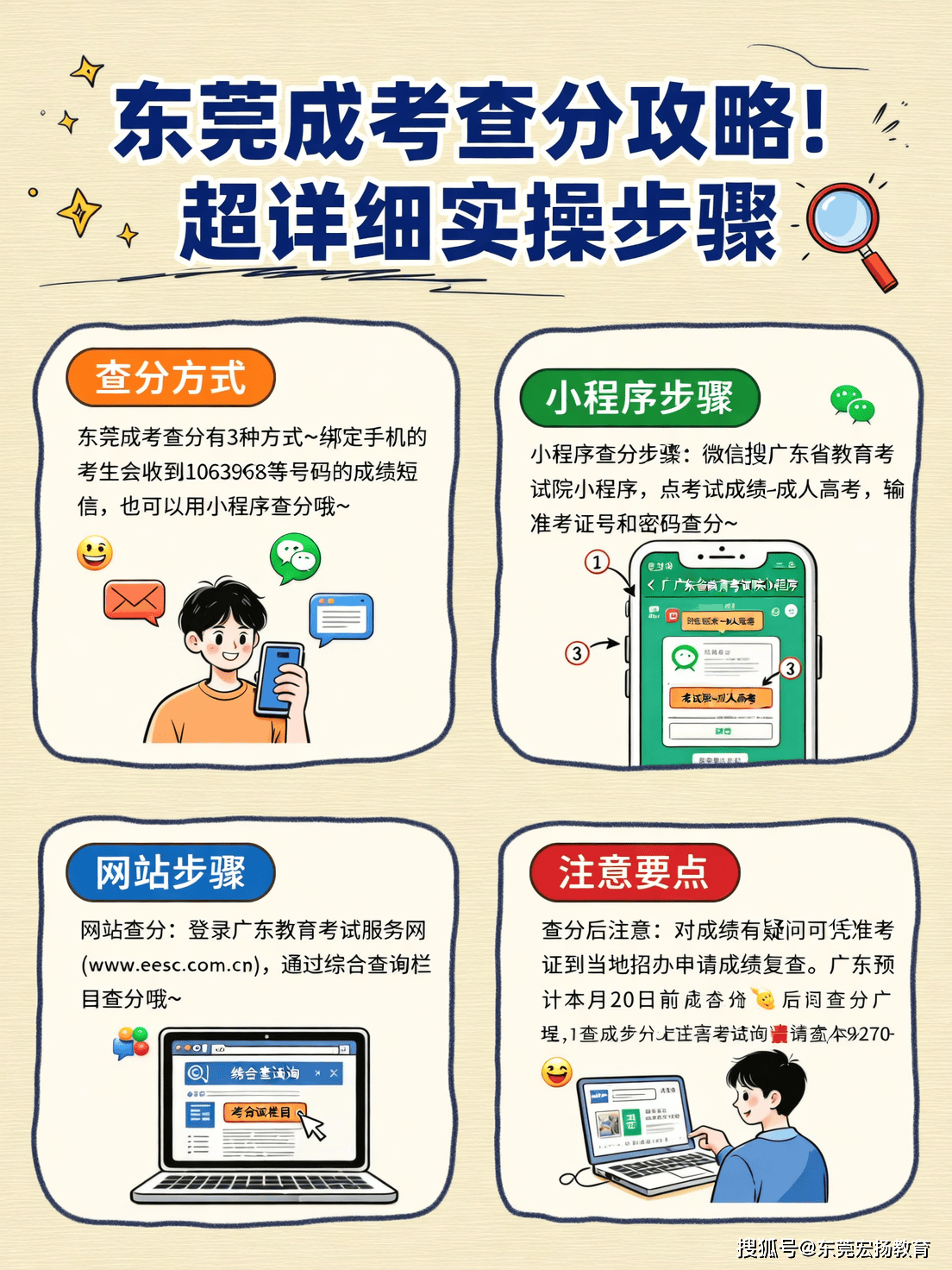 东莞成考成绩查询入口：快速查分的实操步骤